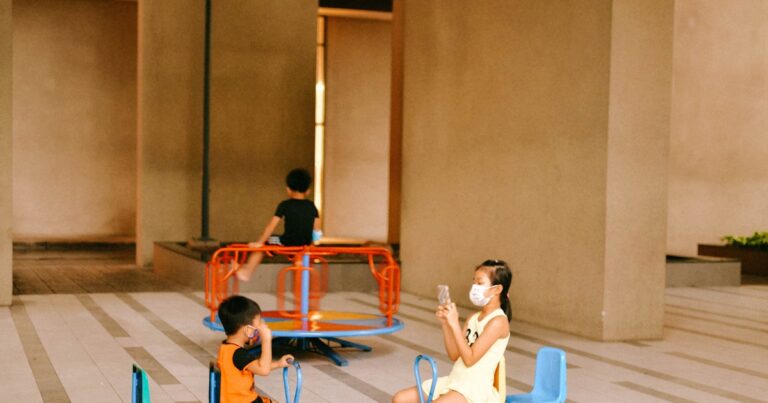 Children at daycare representing nursery injury claims in the UK