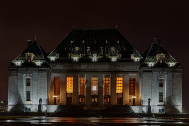 Supreme Court of Canada building representing free legal aid resources in Canada