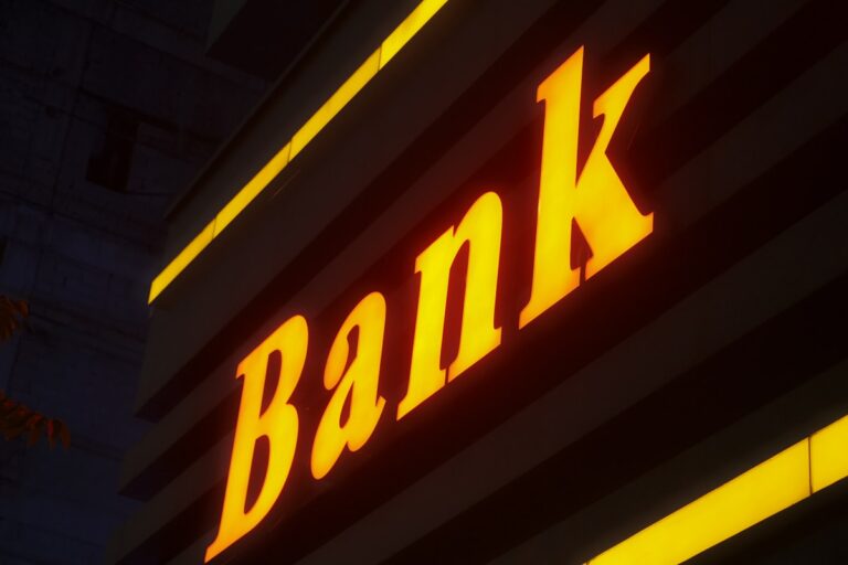 Bank sign representing banking disputes and complaints