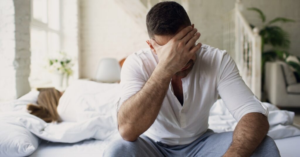 Person experiencing emotional distress representing psychological injury claims in the UK