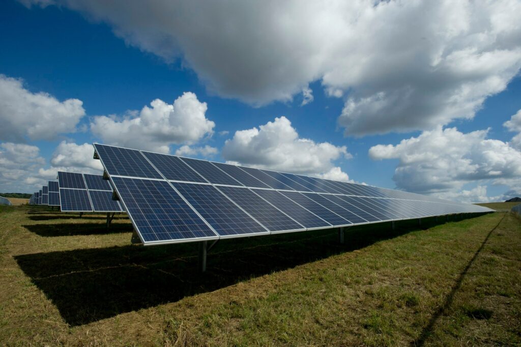 Solar panels installed on a residential rooftop